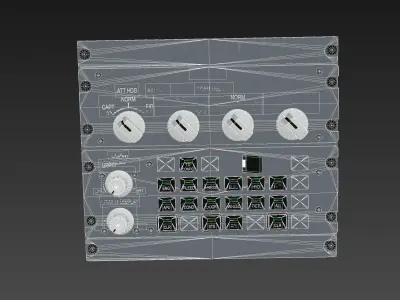 Upper Pedestal Low-poly 3D model