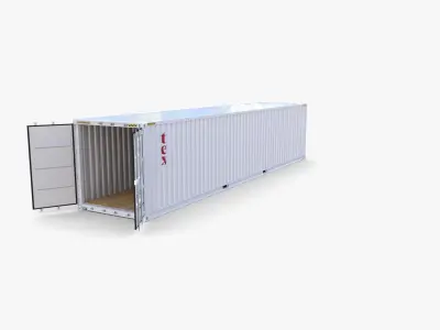 40ft Shipping Container Tex v2 3D model