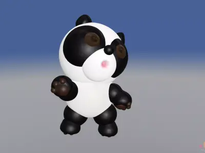 Cute Panda   Printable Model 3D model
