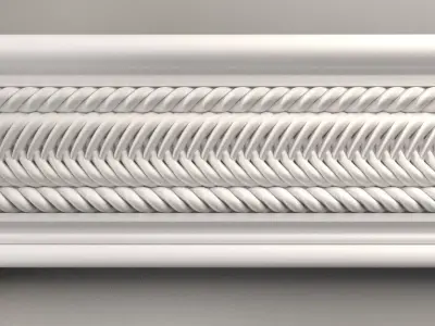 3d model stl wall molding plinth decor for CNC router Free 3D print model