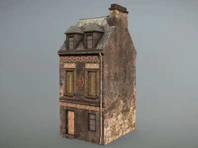 Forgotten House 5 Low-poly 3D model