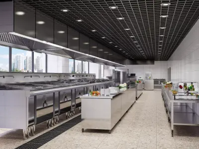 Commercial Kitchen 6 3D model