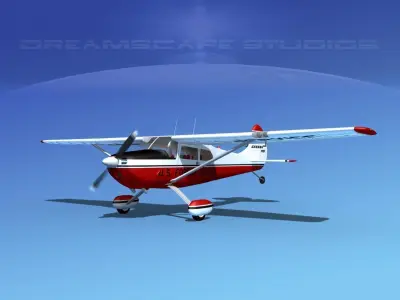 Cessna 170 Forest Service 3D model