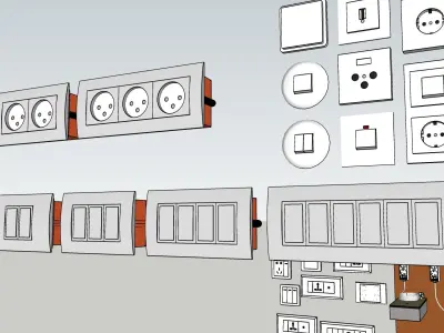 Electrical systems all Components 3d model 3D model