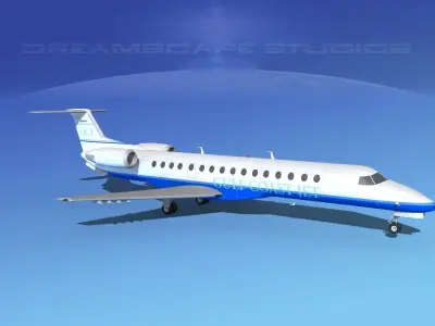 Embraer ERJ-140 Gulf Coast Jet 3D model