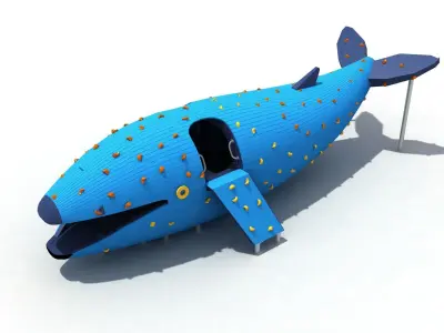 Kids outdoor commercial play structure 3D model 3D model