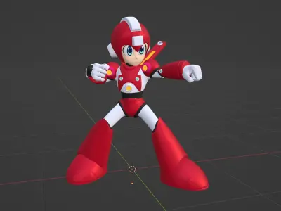  Super Mega Man - Megaman 7 3D model