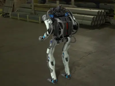 Boston Dynamics Robots Collection Low-poly 3D model