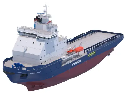 Icebreaker Fesco Sakhalin 3D model