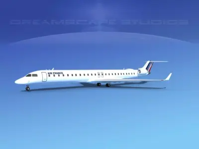 Bombardier CRJ1000 Air France 3D model