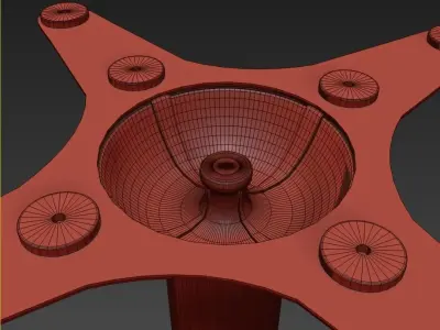 Table leg Free 3D model