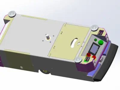 AGV carrier car 3D model