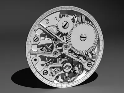 Watch mechanism 3D model
