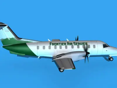 Embraer EMB120 Frontier Air Service 3D model
