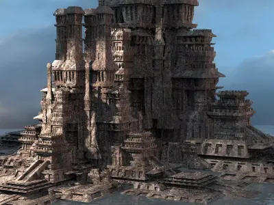 Philistine Empire City Cliffs 3  3D model