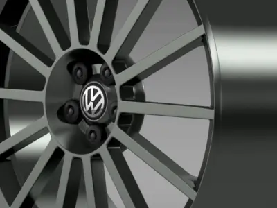 VW Polo R WRC Street rim 3D model