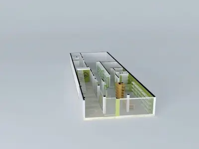 Tekoa shop interior deisgn Free 3D model