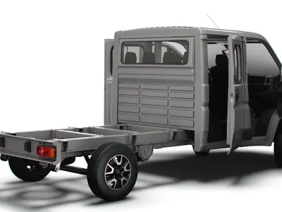 Opel Movano Chassis HQInterior CrCab 3800WB 2023 3D model