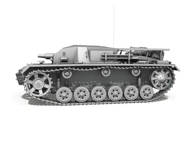 StuG III - Ausfuerung B 3D model
