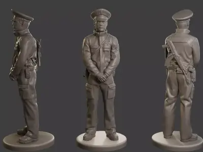 Male Slovac Traffic Police STP 006 3D print model
