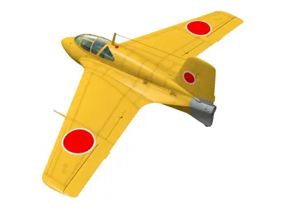 Mitsubishi J8M Ki-200 Syusui 3D model