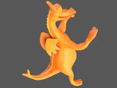 Cartoon Dragon V1 3D model