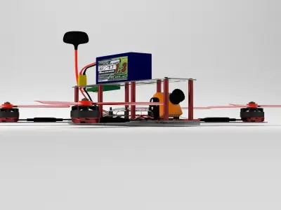 Racing drone 3D model