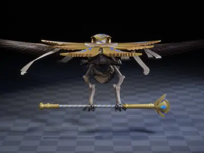 EGYPTIAN BIRD 3D MODEL Low-poly 3D model