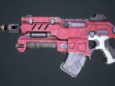 Bolter - Warhammer 40k - game ready - LP Free low-poly 3D model