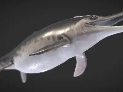 Temnodontosaurus Low-poly 3D model