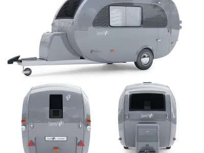 The nuCamp Barefoot Caravan 3D model
