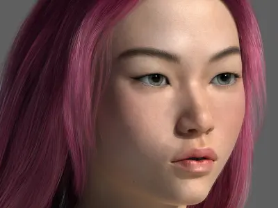 Xiao Mei Realistic Asian Young Woman Character 3D model