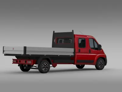 Fiat Ducato Crew Cab Truck 2017 3D model