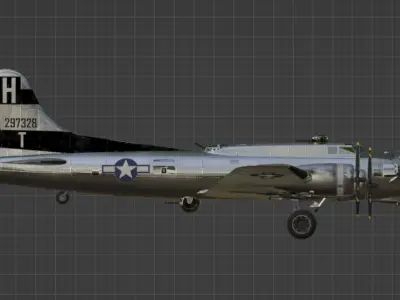 B-17G Flying Fortress Heavens Above 3D model