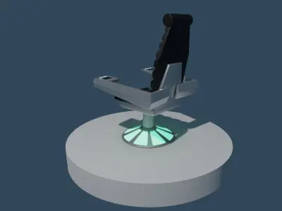 Excelsior NX-2000 Captains Chair 3D model