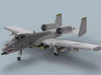 A-10 Thunderbolt II 3D model