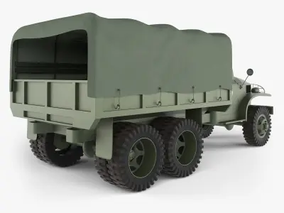 GMC CCKW Military Truck 3D model