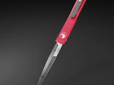 Knife MICROTECH ULTRATECH Low-poly 3D model
