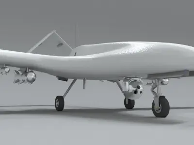 laos Game Military Drone Low-poly 3D model