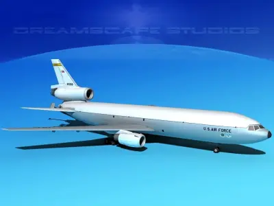 McDonnell Douglas KC-10 USAF 3 3D model