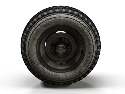 Offroad truck wheel 3D model