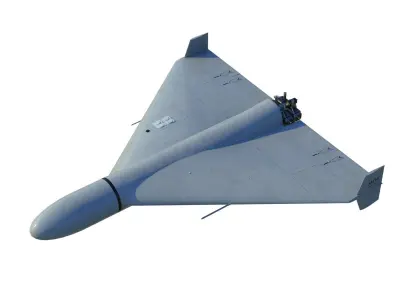 Shahed-136 Kamikaze Drone Geranium-2 Low-poly 3D model