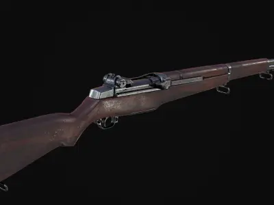 M1 Garand Low-poly 3D model