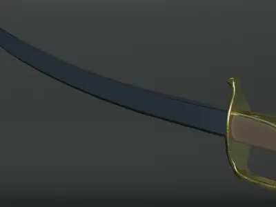 Sabel Free low-poly 3D model