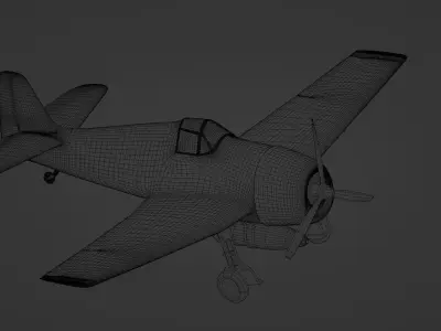 Grumman F6F Hellcat - 3d printer ready 3D print model