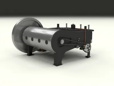 Wright Flyer Engine 3D model