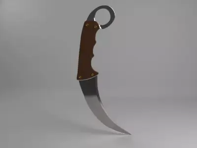 Simple Knive Free low-poly 3D model