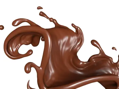 Chocolate Splash Free 004 3D model