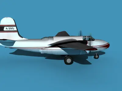 Douglas A-20G Havoc Civil Version V01 3D model