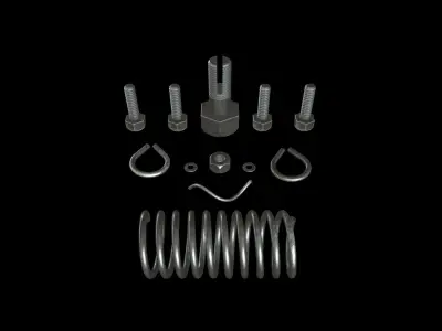 DOGR-001 Dog Parts 3D model